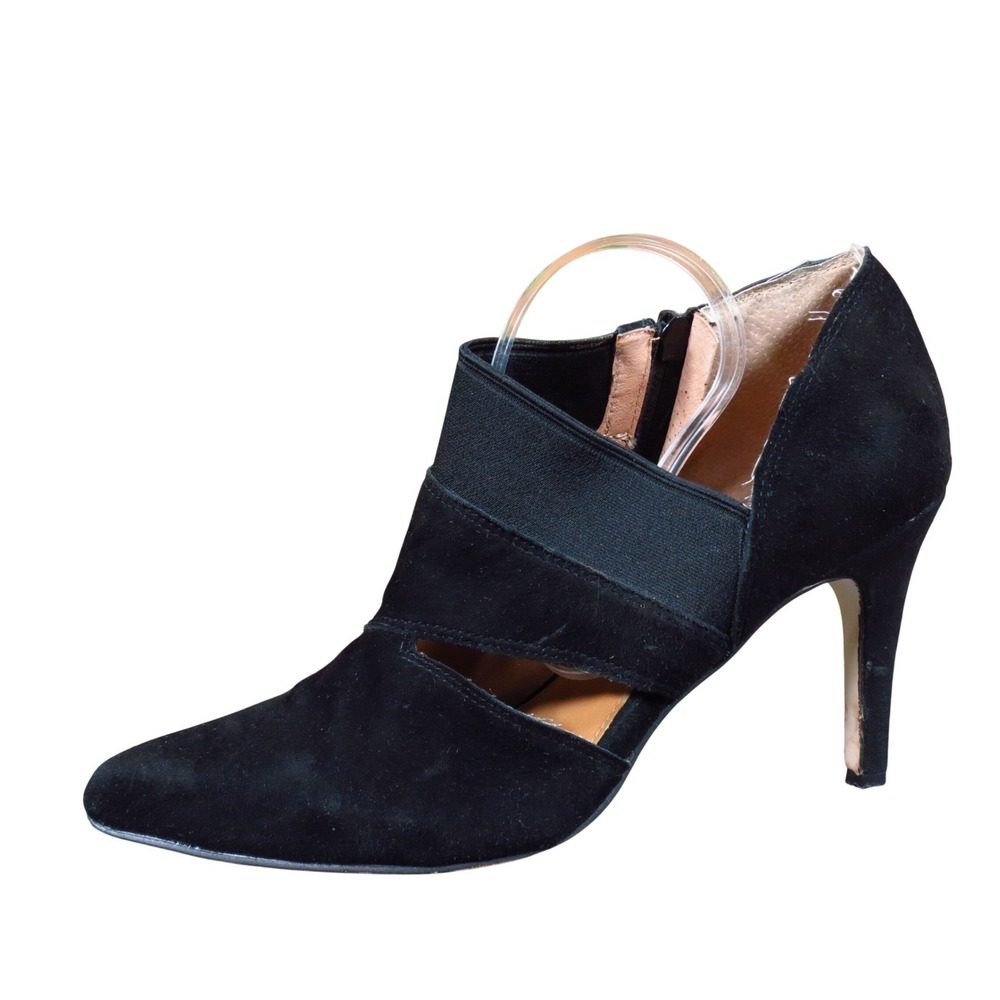 Corso Como Womens Ankle Booties Size 7.5M Dress Evening Black Suede Stiletto